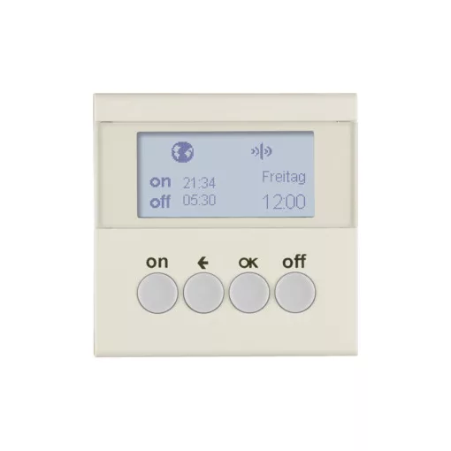 BERKER 85745282 KNX-RF időkapcsoló óra quicklink S.1/B.3/B.7 | kijelzővel | fényes fehér