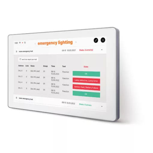 LUNATONE 86456840-EM-W DALI-2 Display 7 hüvelykes Emergency | Standard | fehér