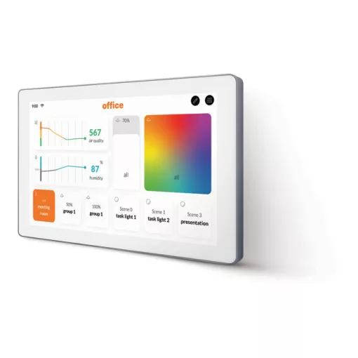LUNATONE 86456840-P-EM-W DALI-2 Display 7 hüvelyk Emergency | Plus | fehér