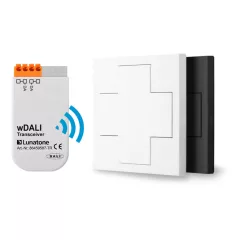   LUNATONE 86459541-B+T wDALI Remote |Switch Cross & Transceiver | fekete