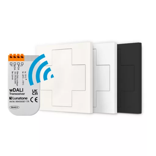 LUNATONE 86459541-W16+T wDALI Remote | kapcsoló kereszt & adó-vevő | közlekedési fehér