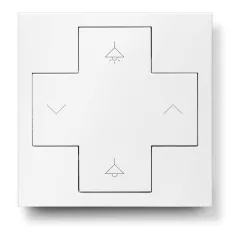   LUNATONE 86459793-Z01 Kezelőkereszt DALI Switch Cross-hoz | „Dimmen" szimbólum | fehér