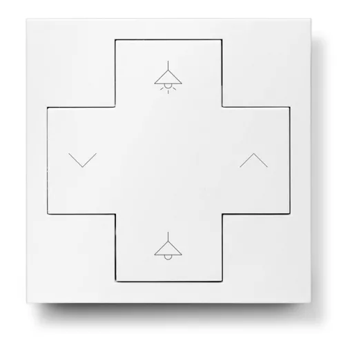 LUNATONE 86459793-Z01 Kezelőkereszt DALI Switch Cross-hoz | „Dimmen" szimbólum | fehér