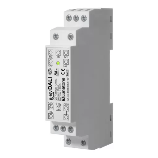 LUNATONE 86468352-HS DALI 0-10 V interfész bemenet | 1 csatornás, 30 mA