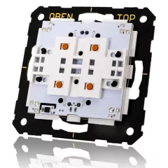   LINGG&JANKE 87863SEC KNX tapintásérzékelő Secure RGB-LED-ekkel | 4-csatornás, hőmérséklet-/páratartalom-érzékelő