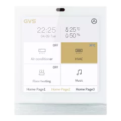   GVS CHTF-4.0/9.5.22 KNX érintőpanel V40s | vízszintes/függőleges | fehér | 4 hüvelyk