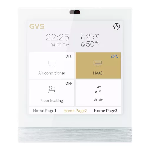 GVS CHTF-4.0/9.5.22 KNX érintőpanel V40s | vízszintes/függőleges | fehér | 4 hüvelyk