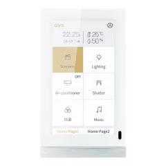   GVS CHTF-5.0/15.5.22 KNX érintőpanel V50s | horizontális/vertikális | fehér | 5 hüvelyk