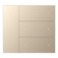   GVS CHKA-08/W.1.24 Billenőkészlet WALTZ-hoz | 4-részes, alumínium | champagne