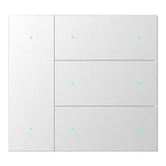   GVS CHKA-08/W.1.22 Billenőkapcsoló-készlet WALTZ-hoz | 4-fold, alumínium | ezüst
