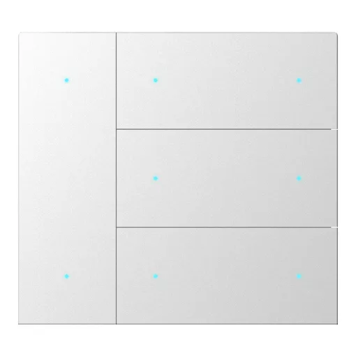 GVS CHKA-08/W.1.22 Billenőkapcsoló-készlet WALTZ-hoz | 4-fold, alumínium | ezüst