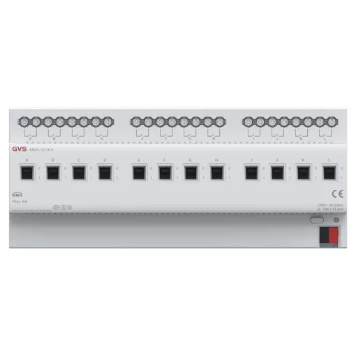 GVS ARCD-12/16S KNX kapcsolóaktor áramméréssel | 12 kimenetes, KNX-Secure