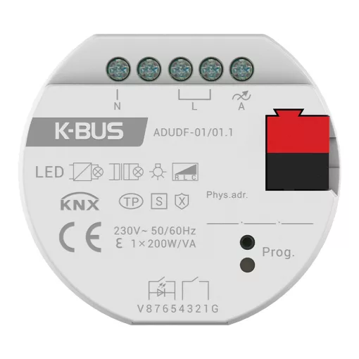 GVS ADUDF-01/01 KNX univerzális dimmaktor UP | 1 kimenetes, KNX-Secure