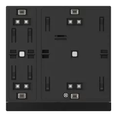   GVS CHPB-04/02.S.21 KNX tapintásérzékelő WALTZ alap | 2-csatornás | fekete/antracit
