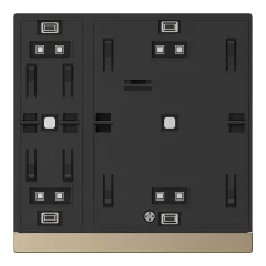   GVS CHPB-04/02.S.24 KNX tapintásérzékelő WALTZ alap | 2-csatornás | pezsgőszínű