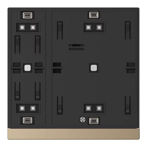 GVS CHPB-04/02.S.24 KNX tapintásérzékelő WALTZ alap | 2-csatornás | pezsgőszínű