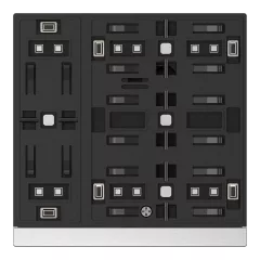   GVS CHPB-06/02.S.22 KNX tapintásérzékelő WALTZ alap | 3-csatornás | fehér/ezüst
