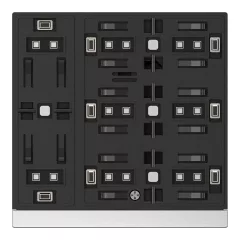   GVS CHPB-08/02.S.22 KNX tapintásérzékelő WALTZ alaplap | 4-csatornás | fehér/ezüst