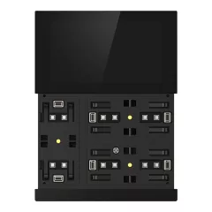   GVS CHTFB-3.0/6.S.21 KNX helyiségvezérlő WALTZ TOUCH+PAD Base | 3-csatornás | fekete/antracit