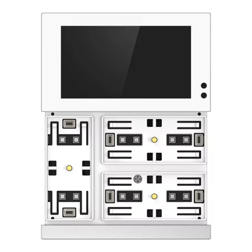 GVS CHTFB-3.0/6.S.20 KNX szobavezérlő WALTZ TOUCH+PAD Base | 3-csatornás | fehér