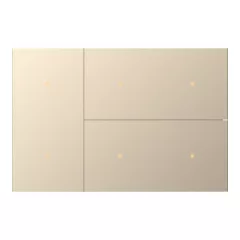   GVS CHTKA-06/W.1.24 Billentyűkészlet WALTZ TOUCH+ PAD-hoz | 3-as, alumínium | champagne