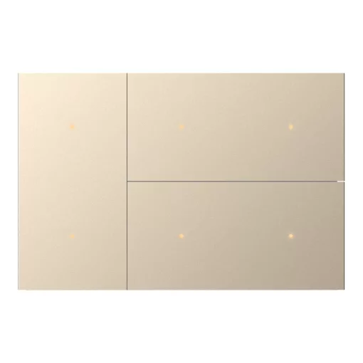 GVS CHTKA-06/W.1.24 Billentyűkészlet WALTZ TOUCH+ PAD-hoz | 3-as, alumínium | champagne