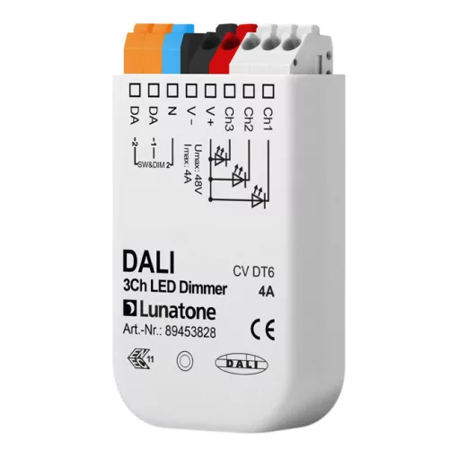 LUNATONE 89453828 DALI-LED-dimmaktor CV DT6 UP | 3-csatornás, 4 A
