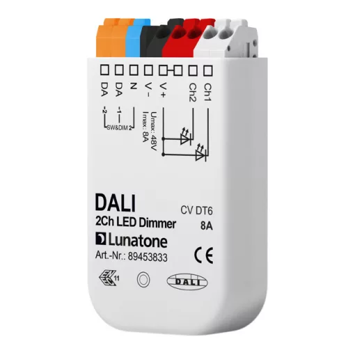 LUNATONE 89453833 DALI-LED-dimmaktor CV DT6 UP | 2-csatornás, 8 A