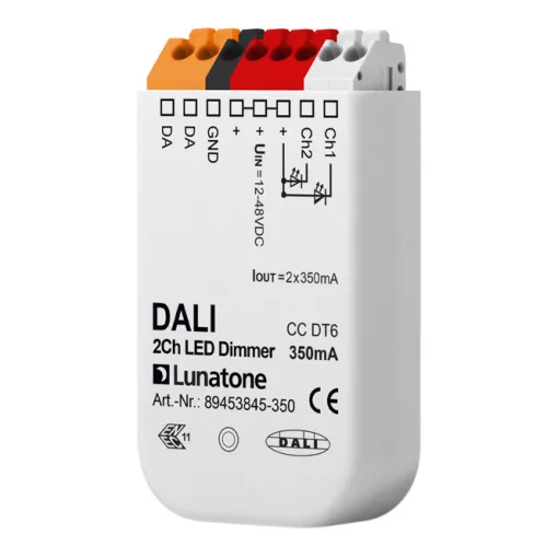 LUNATONE 89453844-350 DALI-LED-dimmaktor CC DT6 UP | 1 kimenetes, 350 mA
