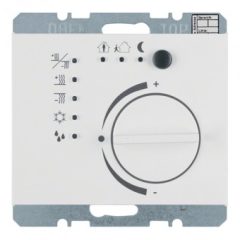   BERKER 75441179 KNX hőmérsékletszabályozó K.1/K.5 | gombos felülettel | poláris fehér fényes