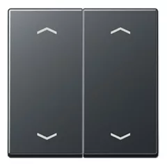   JUNG A102PBFANM KNX billentyű nyílszimbólumokkal A sorozat | 2-es, termoplaszt | antracit matt