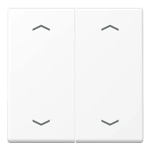 JUNG A102PBFWWM KNX billenőkapcsoló nyílszimbólumokkal, A sorozat | 2-pólusú, termoplaszt | hófehér matt