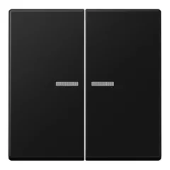   JUNG A10921STRFBFSWM KNX-RF tapintásérzékelő A | 2-csatornás, Thermoplast | grafitfekete matt