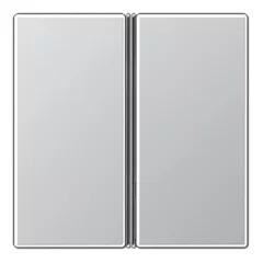   JUNG A402TSAAL Tastensatz F40 A/AS sorozat | 2-gombos | alumínium