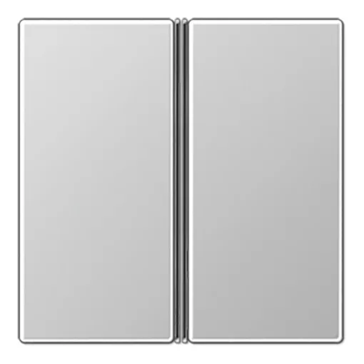 JUNG A402TSAAL Tastensatz F40 A/AS sorozat | 2-gombos | alumínium