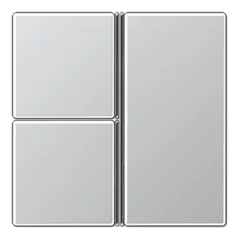   JUNG A403TSAAL Tastensatz F40 A/AS sorozat | 3-fold | alumínium