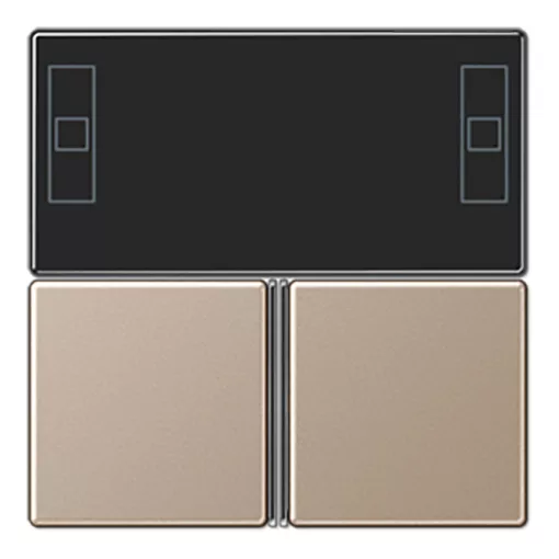 JUNG A4093TSACH Tastensatz F40 Serie A/AS | 3-as gombkészlet Raumcontroller-hez | champagne