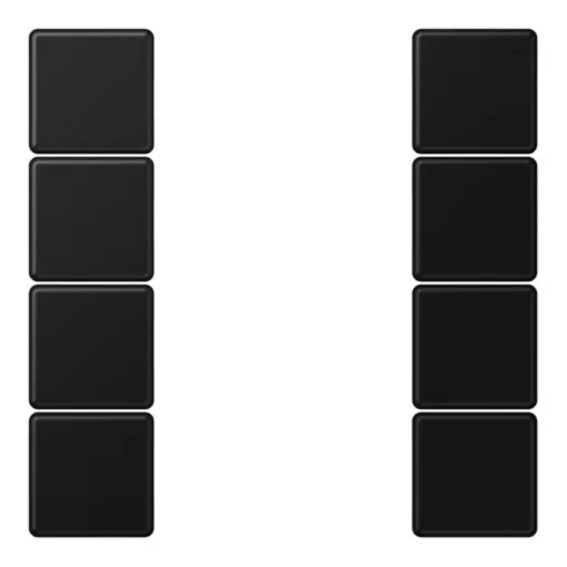 JUNG A504TSASWM Tastensatz F50 Serie A | 4-fach | graphitschwarz matt