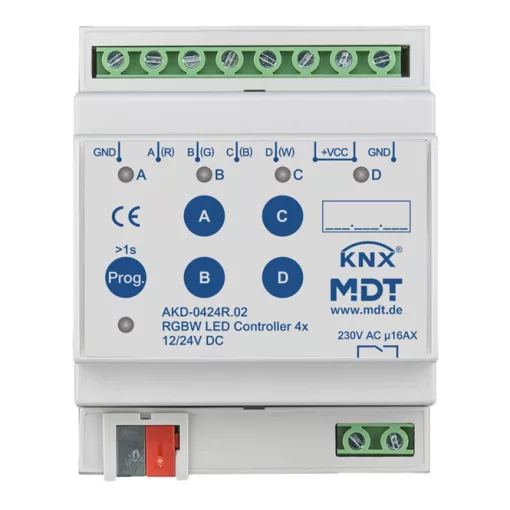 MDT AKD-0424R.02 KNX LED dimmaktor DIN sínre | 4/8 A