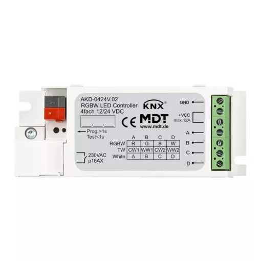 MDT AKD-0424V.02 KNX LED dimmaktor | 4-csatornás