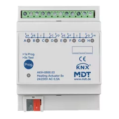 MDT AKH-0800.03 KNX fűtésaktor | 8-csatornás