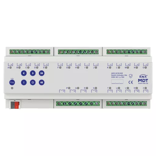 MDT AKK-2416.04S KNX kapcsolóaktor kompakt | 24 kimenetes, Secure