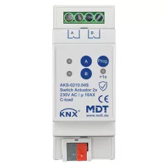   MDT AKS-0210.04S KNX kapcsolóaktor Standard 10 A | 2 kimenetes, Secure
