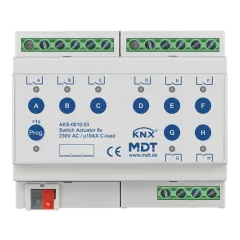   MDT AKS-0810.03 KNX kapcsolóaktor Standard 10 A | 8 kimenetes