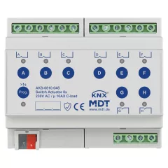   MDT AKS-0810.04S KNX kapcsolóaktor Standard 10 A | 8-csatornás, Secure