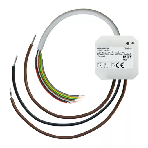 MDT AKU-B2UP.03 KNX univerzális aktor UP | 2-csatornás, 4 bemenet