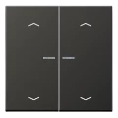   JUNG AL102KO5PAN KNX vezérlőbillenő nyílszimbólummal LS sorozat | 2-fach | antracit