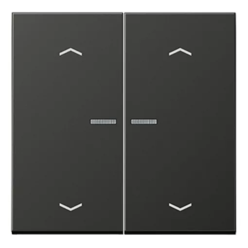 JUNG AL102KO5PAN KNX vezérlőbillenő nyílszimbólummal LS sorozat | 2-fach | antracit