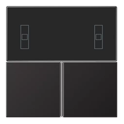 JUNG AL4093TSAD Tastensatz F40 Serie LS | kompakt helyiségszabályzóhoz | dark