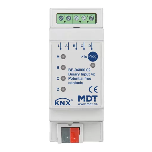 MDT BE-04000.02 KNX bináris bemenet potenciálmentes | 4-csatornás